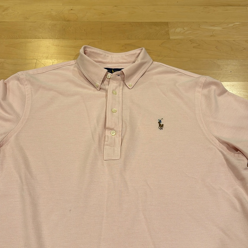 Polo Ralph Lauren Mens Classic Fit Knit Oxford Polo Shirt
